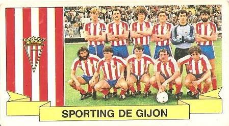 Liga 85-86. Alineación Real Sporting de Gijón (Real Sporting de Gijón). Ediciones Este.