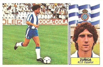 Liga 86-87. Zuñiga (R.C.D. Español). Ediciones Este.