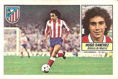 Liga 84-85. Hugo Sánchez (Atlético de Madrid). Ediciones Este.