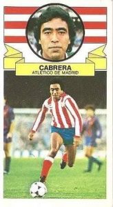 Liga 85-86. Cabrera (Atlético de Madrid). Ediciones Este.