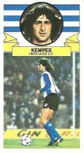 Liga 85-86. Kempes (Hércules C.F.). Ediciones Este.