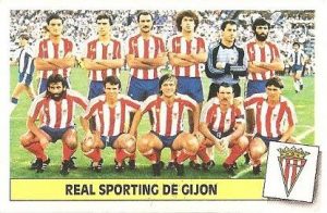 Liga 86-87. Alineación Real Sporting de Gijón (Real Sporting de Gijón). Ediciones Este.