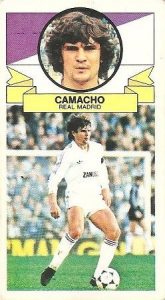 Liga 85-86. Camacho (Real Madrid). Ediciones Este.