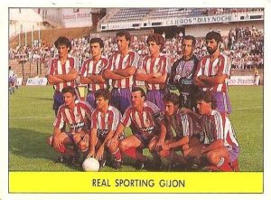 Liga 86-87. Alineación Real Sporting de Gijón (Real Sporting de Gijón). Ediciones Este.