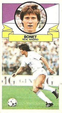 Liga 85-86. Bonet (Real Madrid). Ediciones Este.