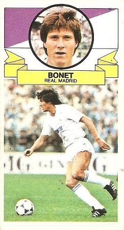 Liga 85-86. Bonet (Real Madrid). Ediciones Este.
