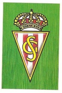 Liga 88-89. Escudo Real Sporting de Gijón (Real Sporting de Gijón). Ediciones Este.