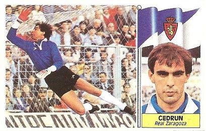 Liga 86-87. Cedrún (Real Zaragoza). Ediciones Este.
