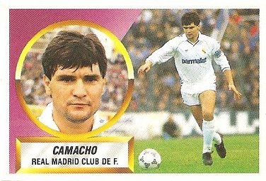 Liga 88-89. Camacho (Real Madrid). Ediciones Este.