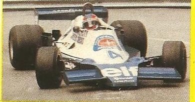 Grand Prix Ford 1982. Patrick Depailler (Tyrrell). (Editorial Danone).