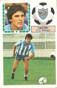 Liga 83-84. Castro (C.D. Málaga). Ediciones Este.