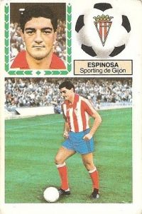 Liga 83-84. Espinosa (Sporting de Gijón). Ediciones Este.