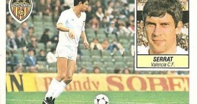 Liga 84-85. Serrat (Valencia C.F.). Ediciones Este.