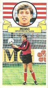 Liga 85-86. Pedro (Real Sporting de Gijón). Ediciones Este.