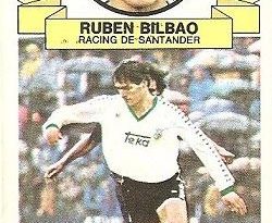 Liga 85-86. Rubén Bilbao (Racing de Santander). Ediciones Este.