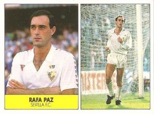 Liga 87-88. Rafa Paz (Sevilla F.C.). Ediciones Festival.