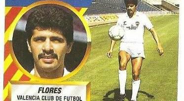 Liga 88-89. Fichaje Nº 8 Flores (Valencia C.F.). Ediciones Este.