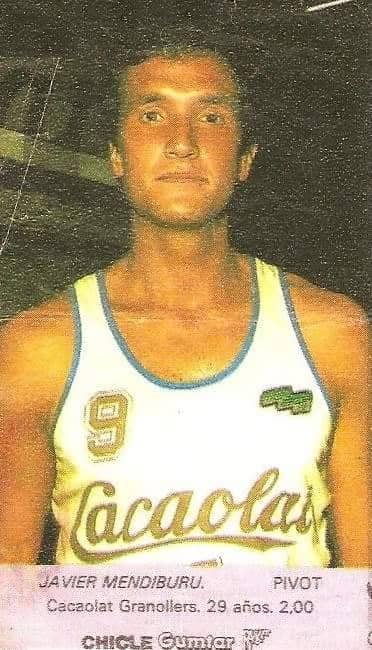 Liga Baloncesto 1985-1986. Mendiburu (Cacaolat Granollers). Chicle Gumtar.