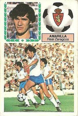 Liga 83-84. Amarilla (Real Zaragoza). Ediciones Este.