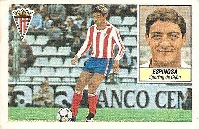 Liga 84-85. Espinosa (Sporting de Gijón). Ediciones Este.