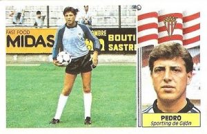 Liga 86-87. Pedro (Real Sporting de Gijón). Ediciones Este.