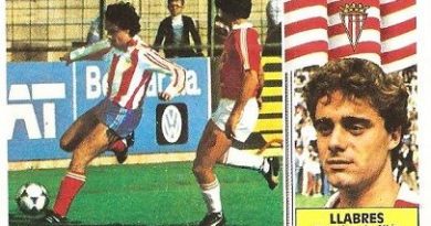 Liga 86-87. Llabres (Sporting de Gijón). Ediciones Este.