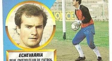 Liga 88-89. Fichaje Nº 18 Echevarría (Real Oviedo). Ediciones Este.