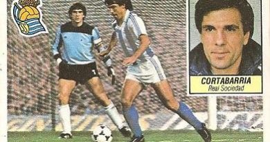 Liga 84-85. Kortabarría (Real Sociedad). Ediciones Este.