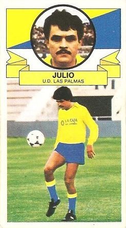 Liga 85-86. Fichaje Nº 25 Julio (U.D. Las Palmas). Ediciones Este.