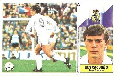 Liga 86-87. Butragueño (Real Madrid). Ediciones Este.