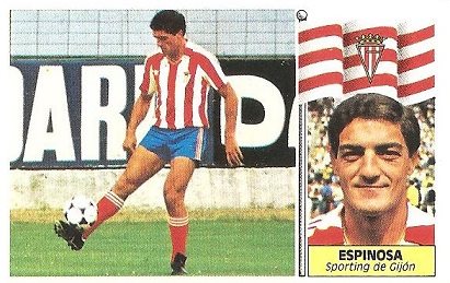 Liga 86-87. Espinosa (Real Sporting de Gijón). Ediciones Este.