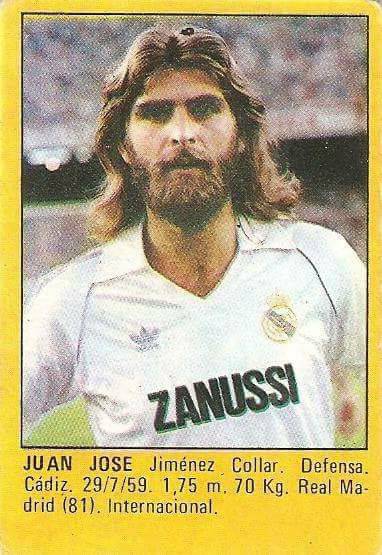 Super Fútbol 85. Juan José (Real Madrid). Super Cromos Rollán.