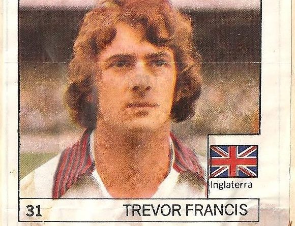 Super Cromos Los Mejores del Mundo (1981). Francis (Inglaterra). Chicle Fútbol Boomer.