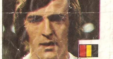 Super Cromos Los Mejores del Mundo (1981). Van Der Elst (Bélgica). Chicle Fútbol Boomer.