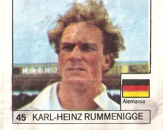 Super Cromos Los Mejores del Mundo (1981). Rummenigge (Alemania). Chicle Fútbol Boomer.