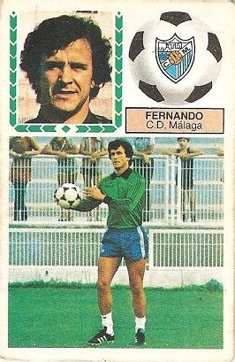 Liga 83-84. Fernando (C.D. Málaga). Ediciones Este.