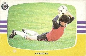 Liga 84-85. Cendoya (Real Valladolid). Cromos Cano.