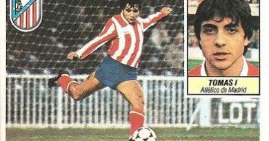 Liga 84-85. Tomás (Atlético de Madrid). Ediciones Este.