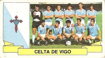 Liga 85-86. Alineación Real Club Celta de Vigo (Real Club Celta de Vigo). Ediciones Este.