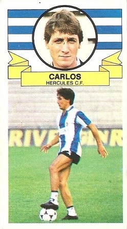 Liga 85-86. Carlos (Hércules C.F. ). Ediciones Este.