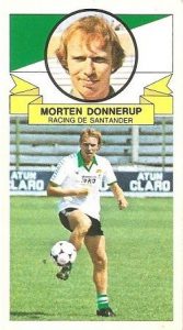 Liga 85-86. Morten Donnerup (Racing de Santander). Ediciones Este.
