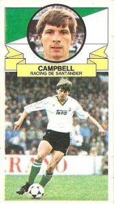 Liga 85-86. Campbell (Racing de Santander). Ediciones Este.