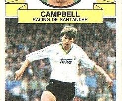 Liga 85-86. Campbell (Racing de Santander). Ediciones Este.
