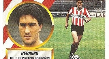Liga 88-89. Juan Carlos Herrero (C.D. Logroñés). Ediciones Este.
