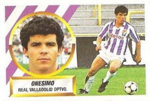 Liga 88-89. Onésimo (Real Vallladolid). Ediciones Este.