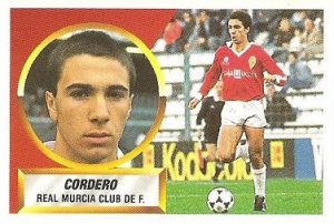 Liga 88-89. Cordero (Real Murcia). Ediciones Este.