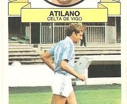 Liga 85-86. Atilano (Celta de Vigo). Ediciones Este.
