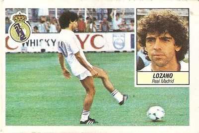 Liga 84-85. Lozano (Real Madrid). Ediciones Este.