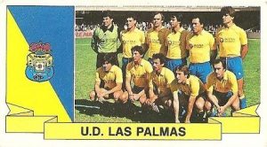 Liga 85-86. Alineación U.D. Las Palmas (U.D. Las Palmas). Ediciones Este.