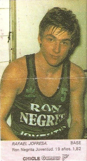 Liga Baloncesto 1985-1986. Jofresa (Ron Negrita Juventud). Chicle Gumtar.